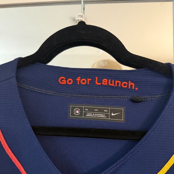 Nike Houston Astros Space City Jersey 4XL MLB Genuine Merchandise - Picture 2 of 6